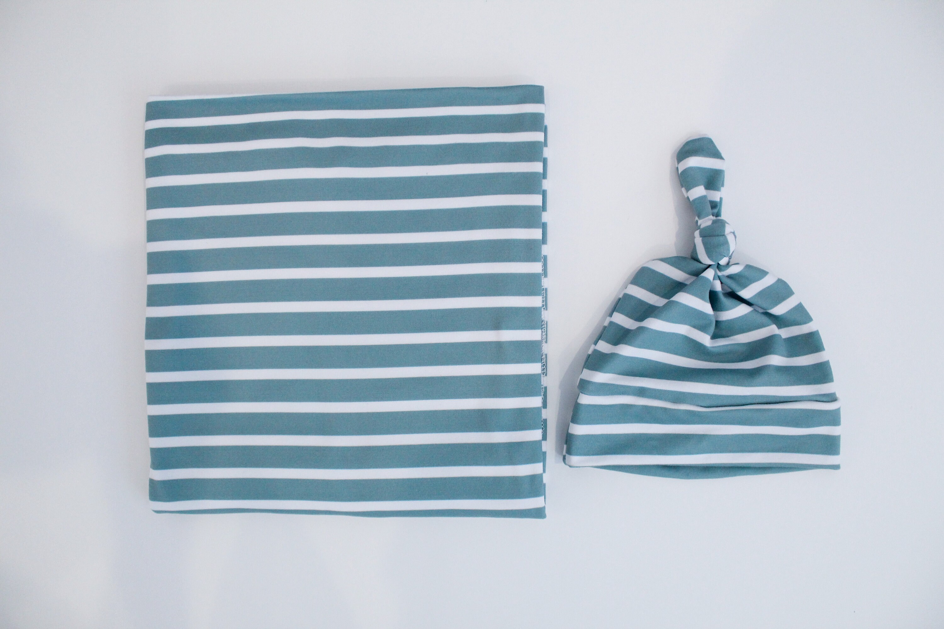 Blue Striped Baby Swaddle Blanket Newborn Swaddle Boy Baby Etsy