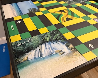 Custom Jamaican Ludo, Loody Dice Game - Personalize Handcrafted Ludi Board