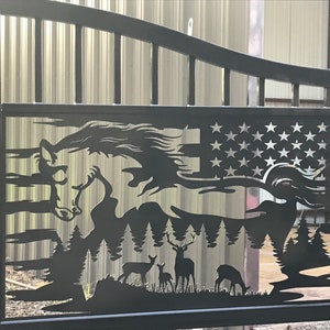 Driveway /Estate gates / wrought iron “The Ranch Gates “