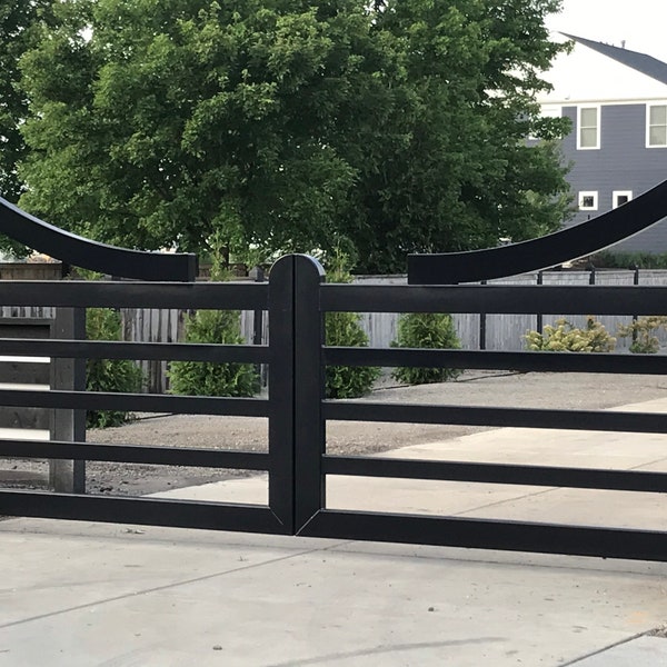 Wrought Iron Driveway Gates Etsy