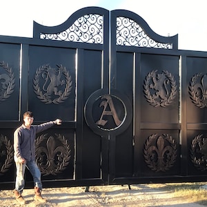 Driveway /Estate gates / wrought iron “The Studio Gates “ entry gates
