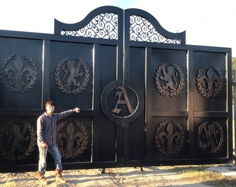 Driveway /Estate gates / wrought iron “The Studio Gates “ entry gates