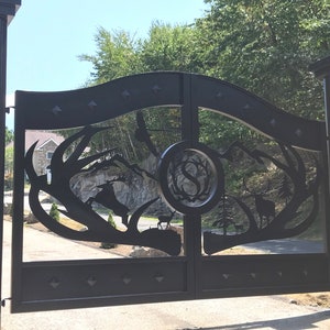 Driveway /Estate gates / wrought iron “The Wilderness Gates “