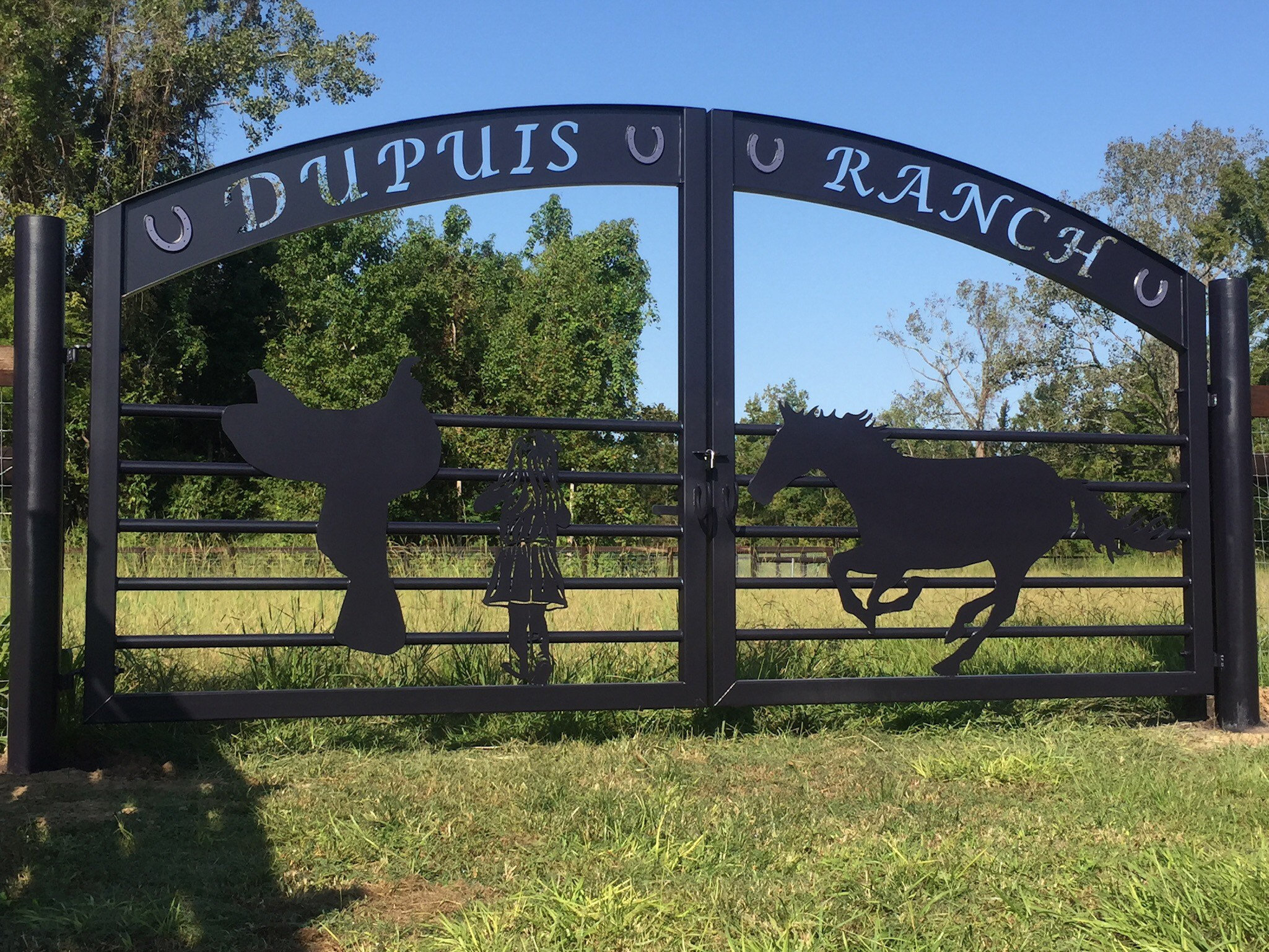 Driveway /estate Gates / Wrought Iron “the Ranch Gates “ - Etsy