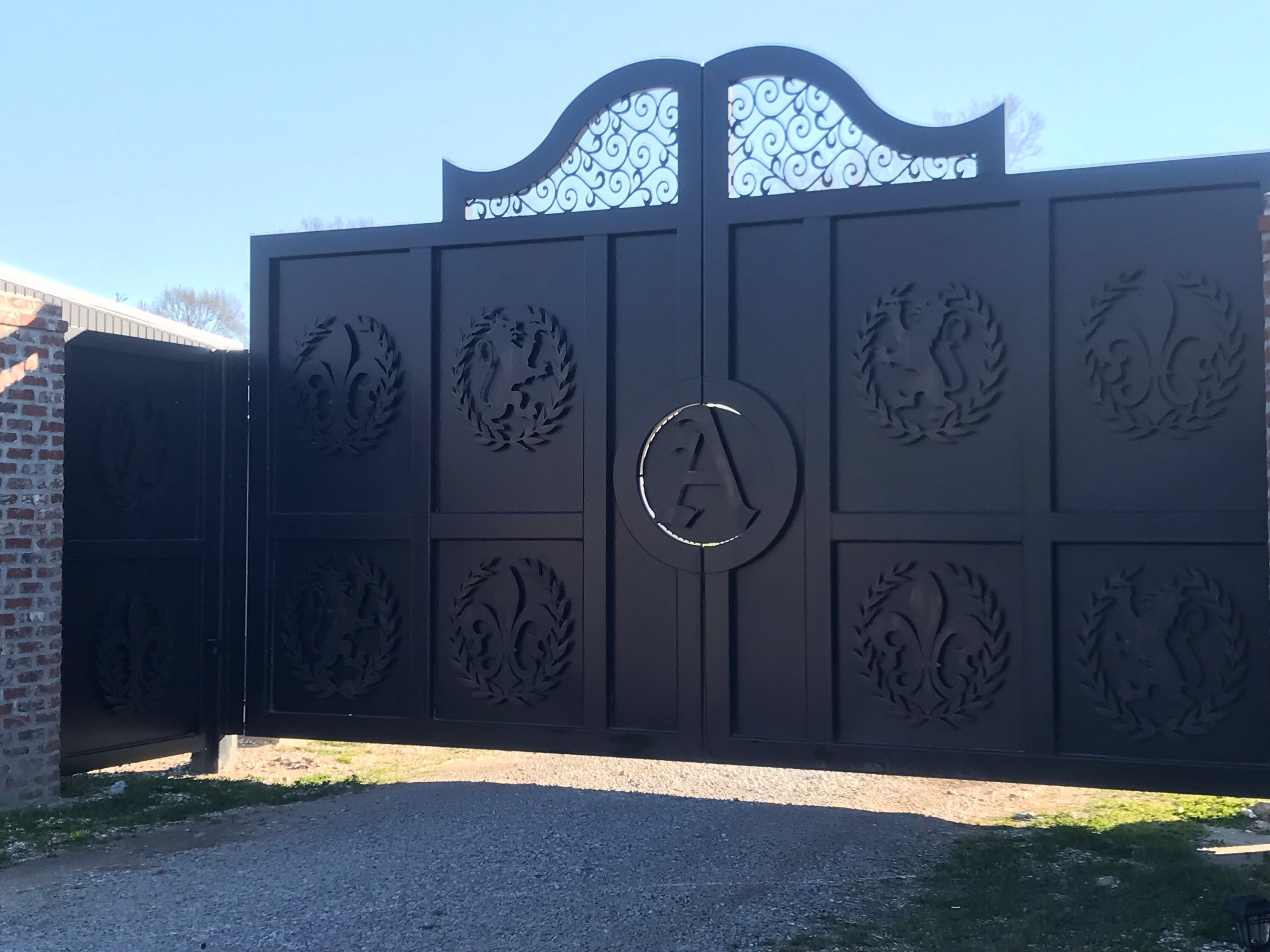 Driveway /estate Gates / Wrought Iron the Studio Gates Entry Gates - Etsy