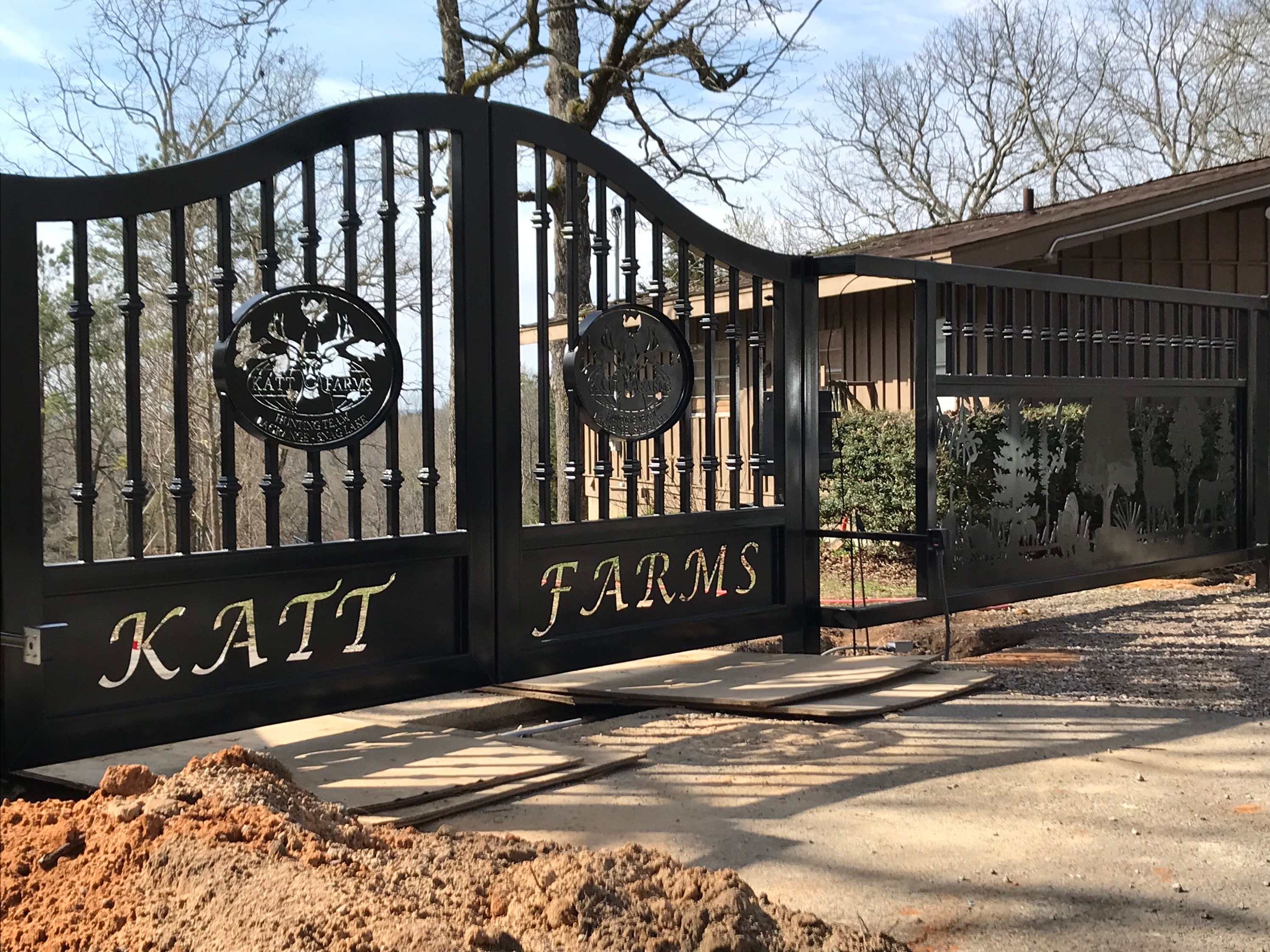 Driveway /estate Gates / Wrought Iron /entry Gate the KATT Gates Etsy
