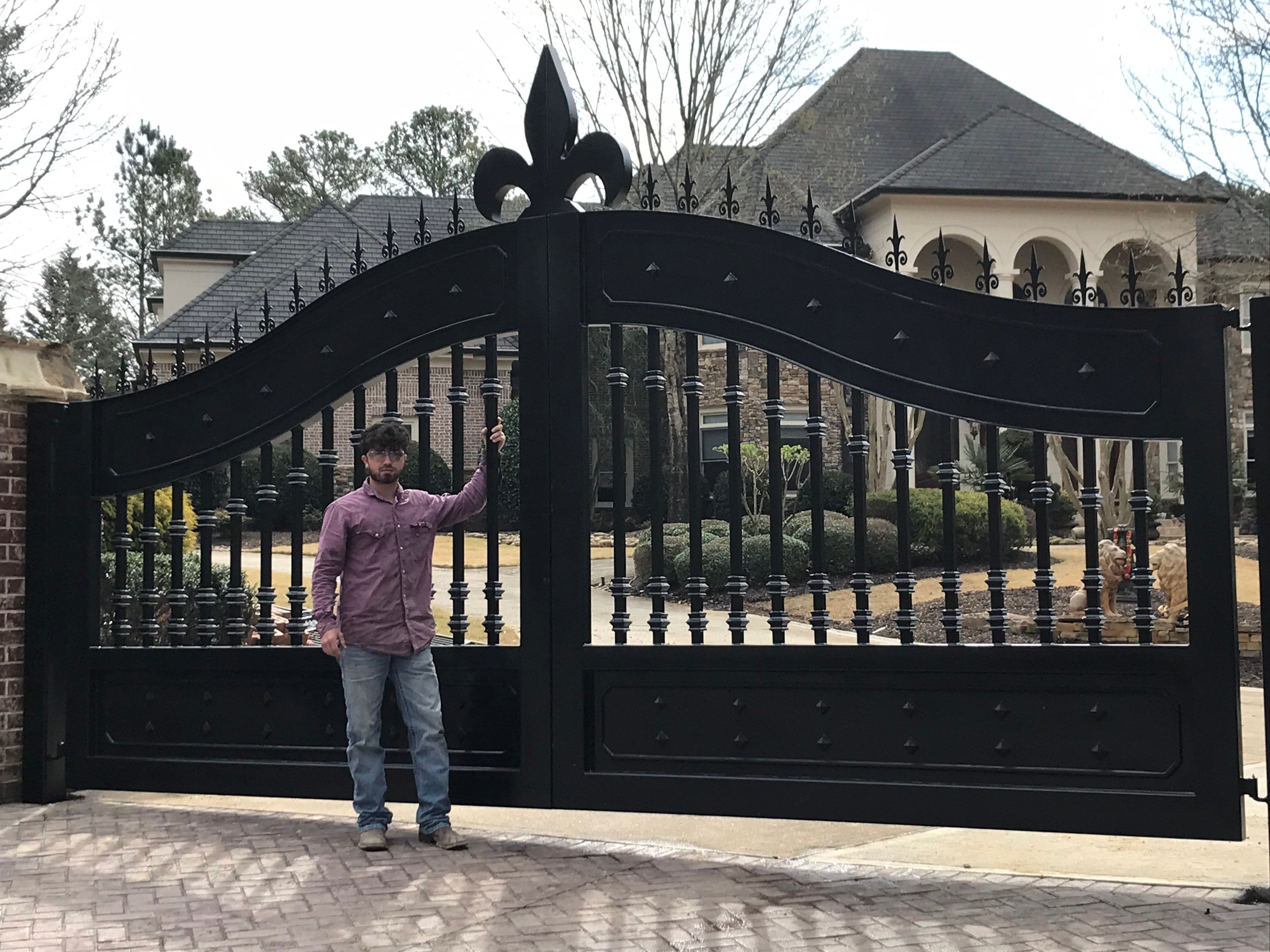 Driveway /wrought Iron /estate Gates the Scout G Gate - Etsy