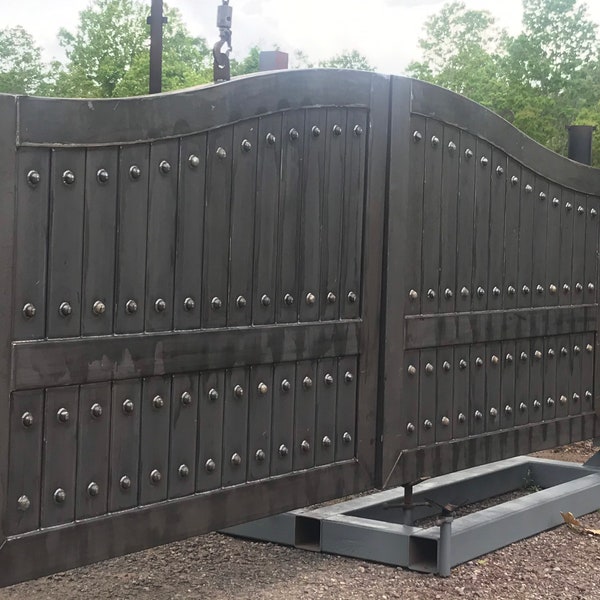 Wrought Iron Driveway Gates Etsy