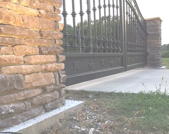 Estate/Driveway/wrought iron gates. Custom sizing available “The Ham Gate”entrance gates