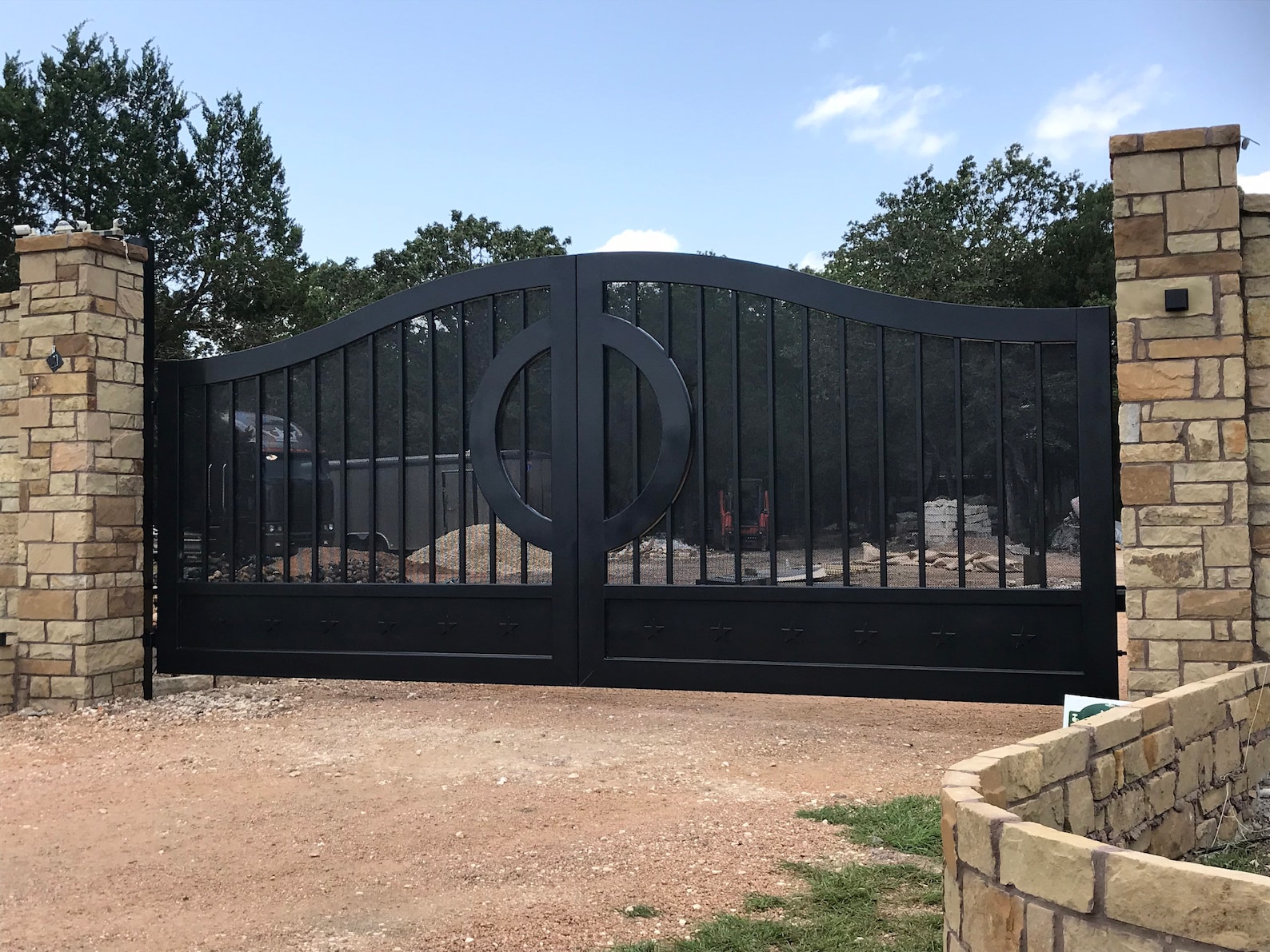 Driveway /estate Gates / Wrought Iron the Austin Gate - Etsy Australia