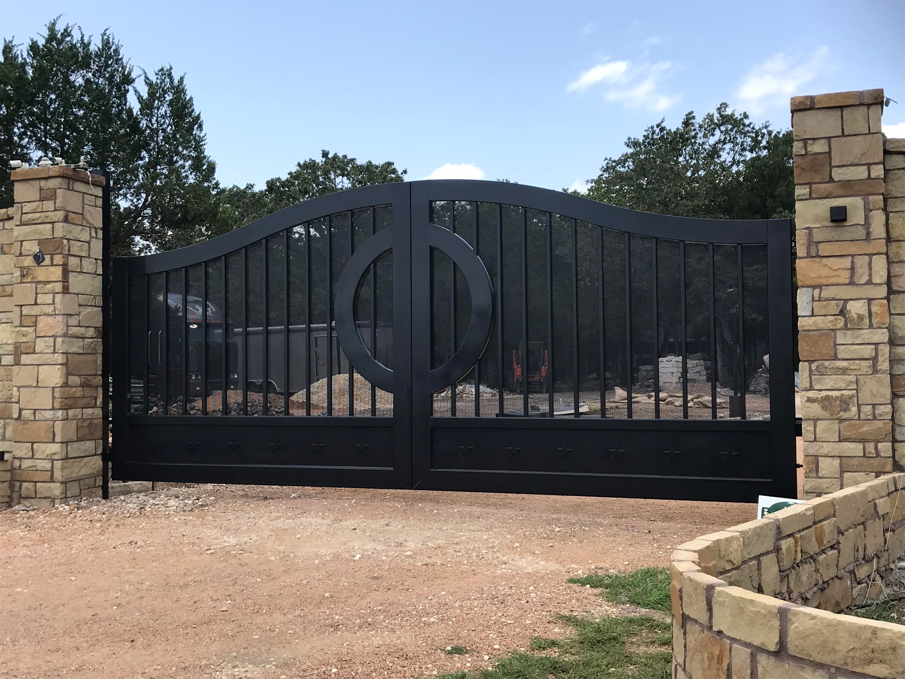 Driveway /estate Gates / Wrought Iron the Austin Gate - Etsy