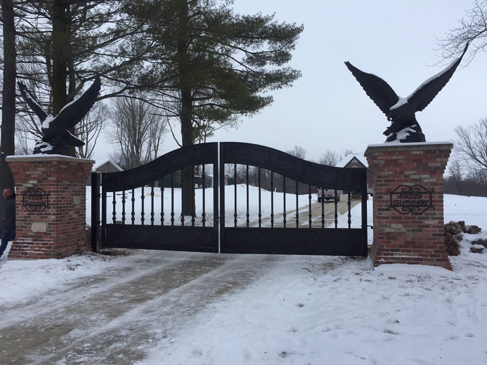 Estate/driveway/wrought Iron Gates. Custom Sizing Available the Ham