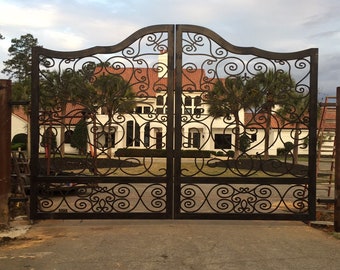 Estate/Driveway/wrought iron gates. Scroll gates “The Inman Gate”