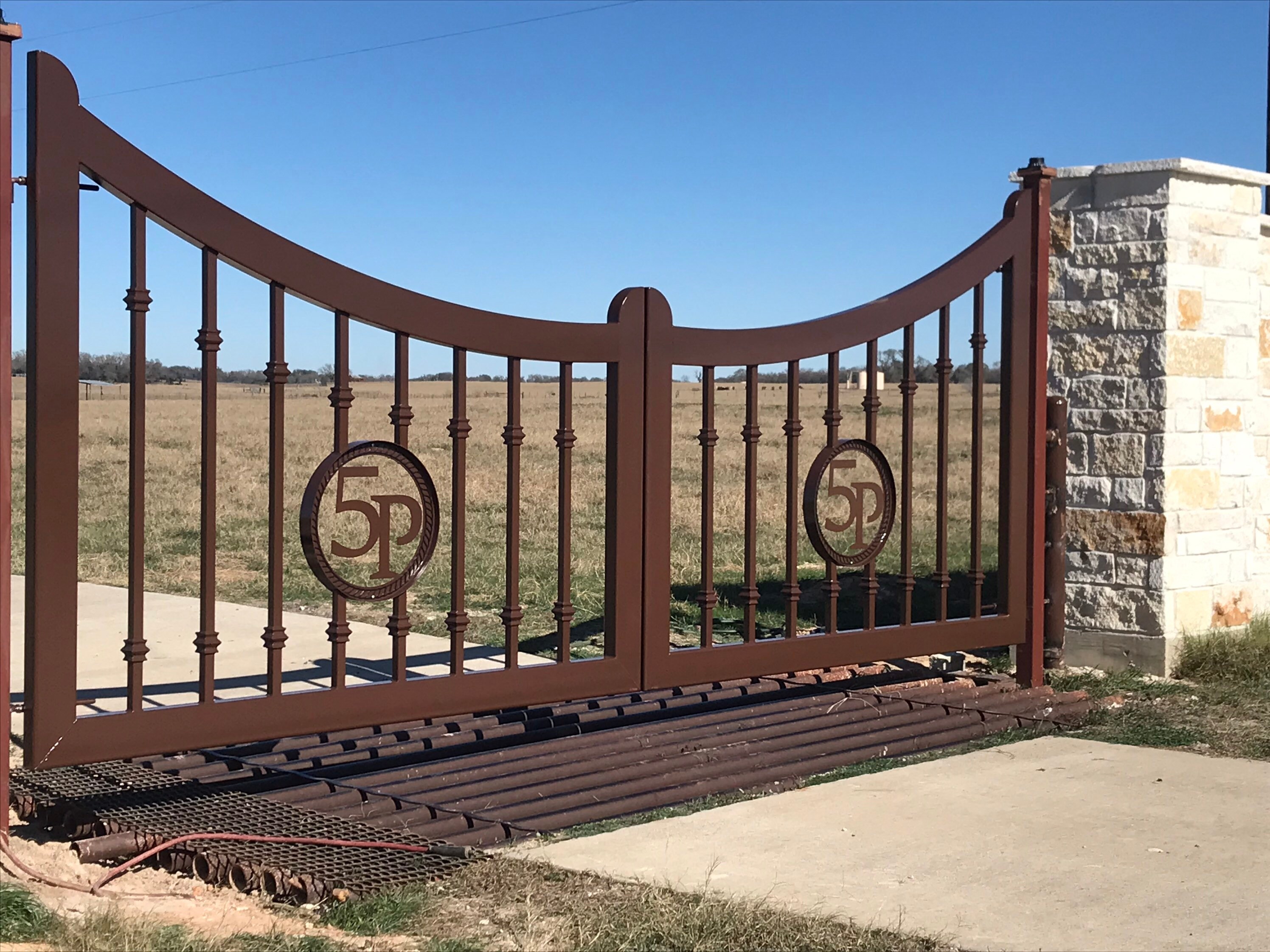 Driveway /estate Gates / Wrought Iron the 5P Gate - Etsy