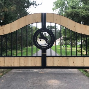 Estate/Driveway/wrought iron/ horse gate “The Cypress Gate”