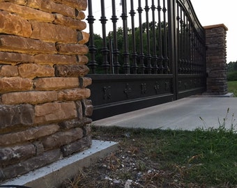 Estate/Driveway/wrought iron gates. Custom sizing available “The Ham Gate”entrance gates