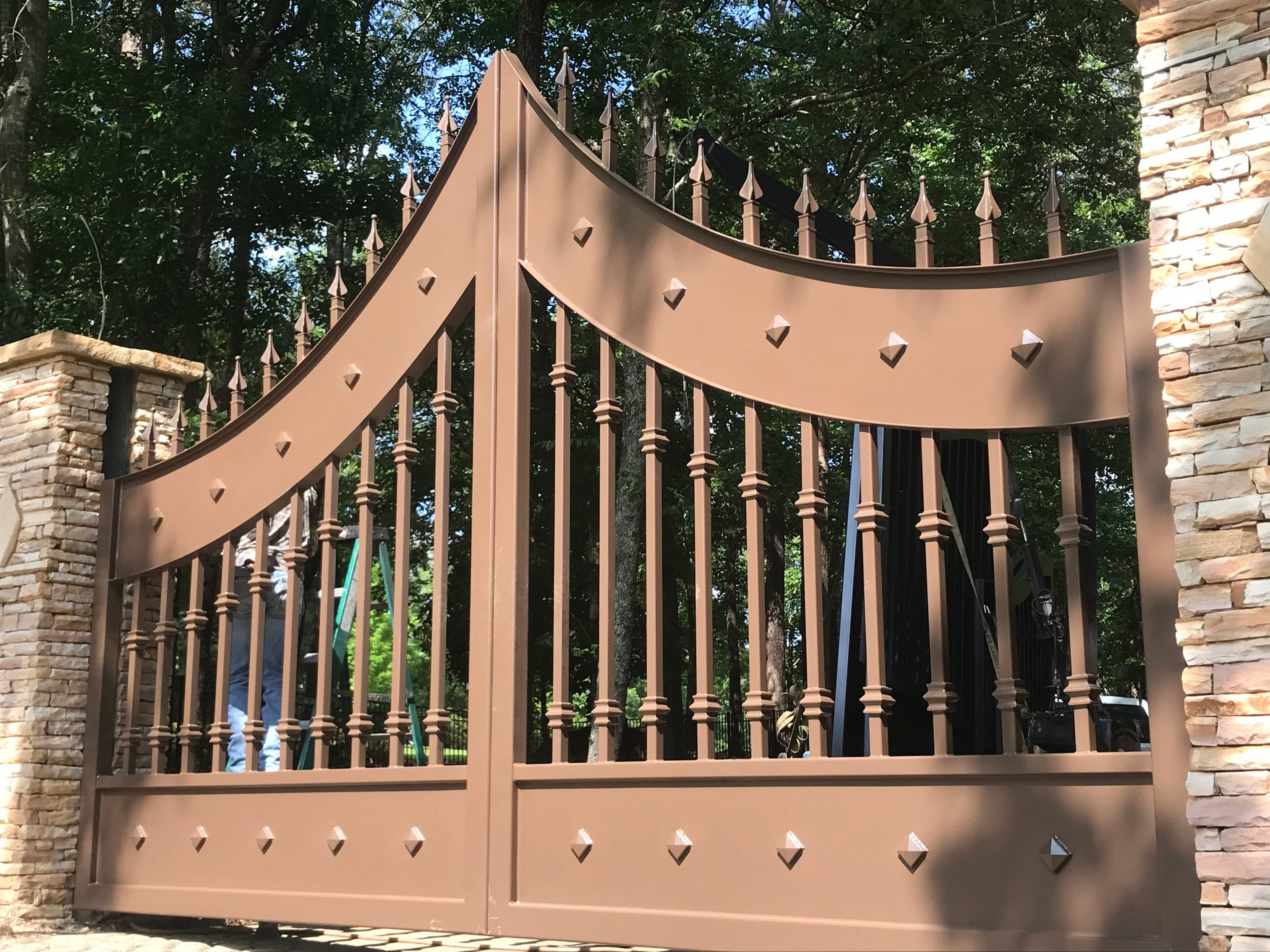 Driveway /estate Gates / Wrought Iron the Disotell Gates - Etsy