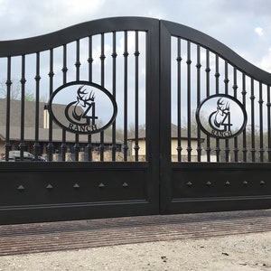 Driveway /Estate gates / wrought iron “The Cali Gate”