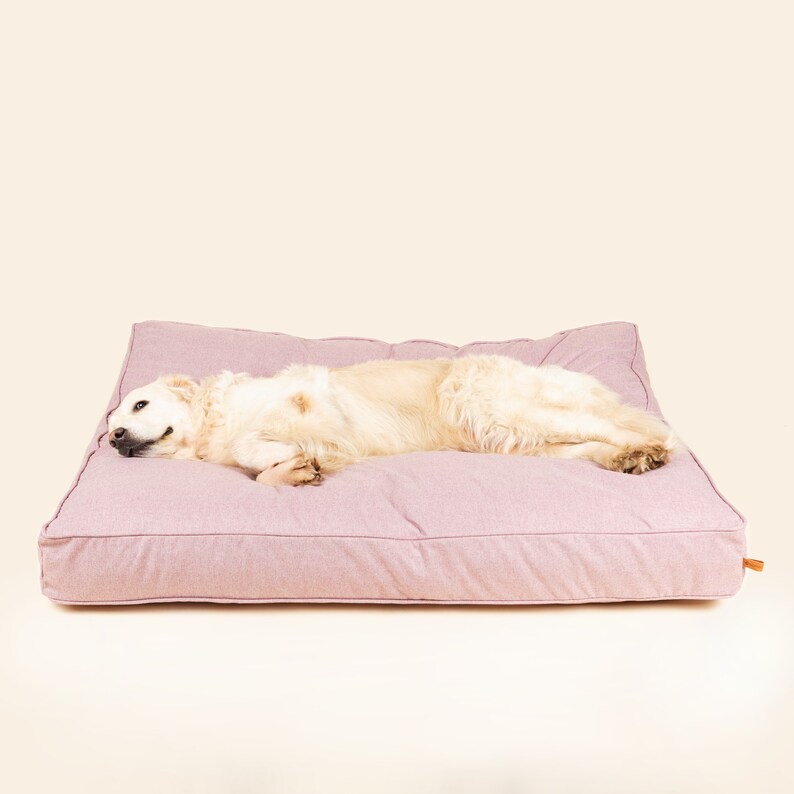 Pink Dog Bed For Large Dogs. Orthopedic pet bed with Memory Etsy