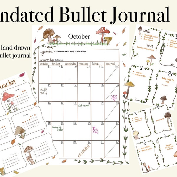 Mushroom Bullet Journal