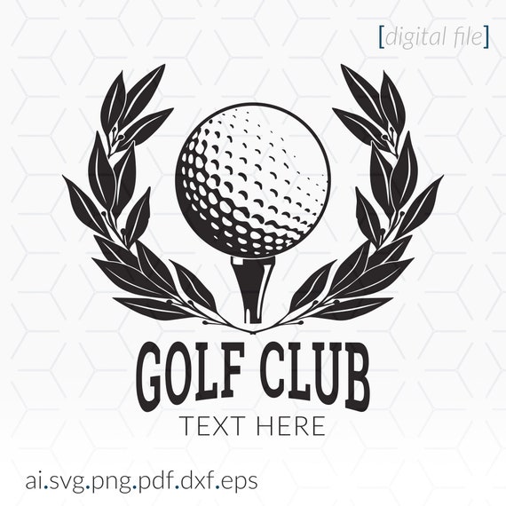 Download Golf Club Logo Silhouette Svg File For Cutting And Printing Etsy