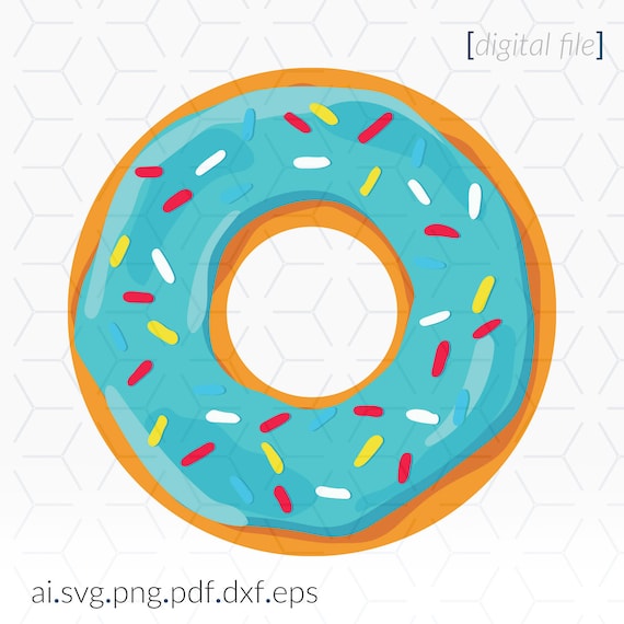 Download Blue Donut Layered Svg File For Cutting And Printing Donut Etsy SVG, PNG, EPS, DXF File
