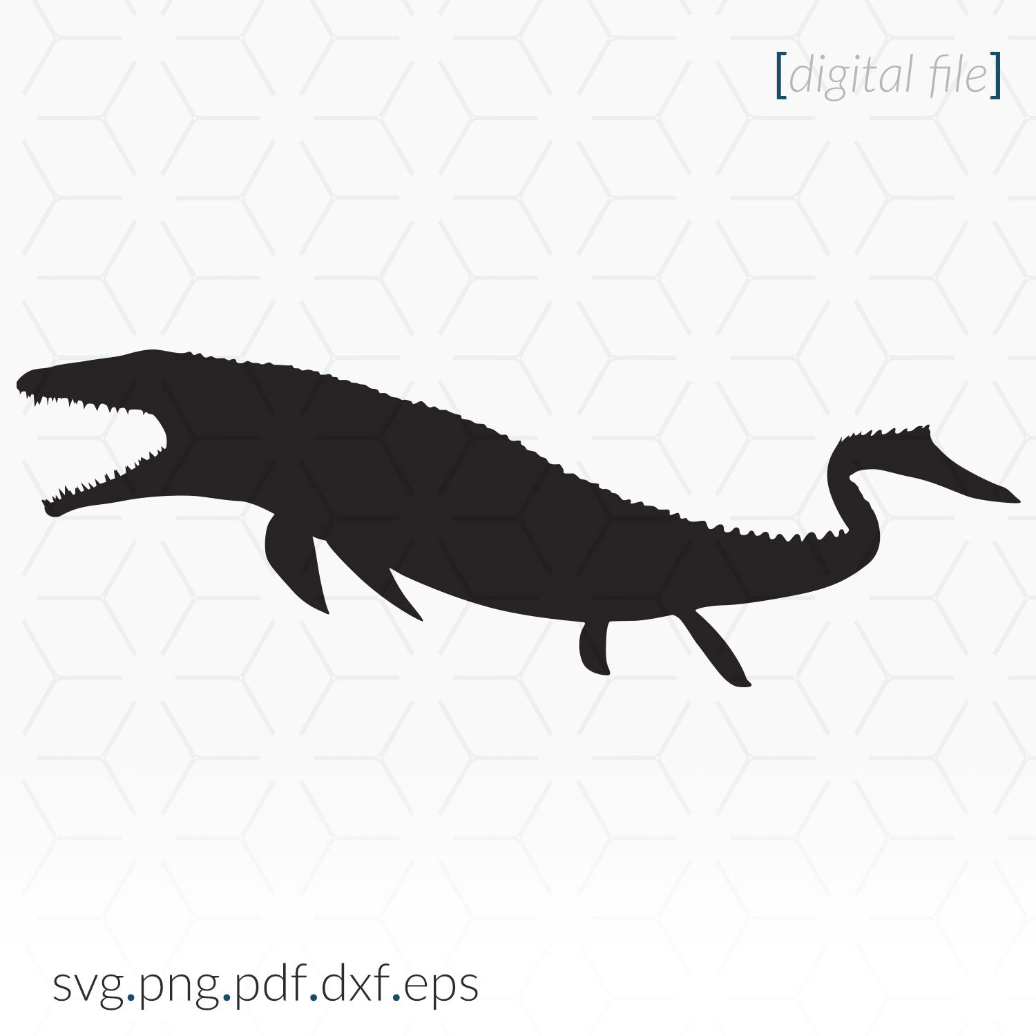 Mosasaurus SVG File for Cricut and Cutting Machines Dinosaur | Etsy