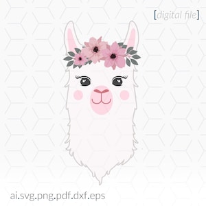 Llama Layered SVG for printing and cutting, Llama Clipart svg file, Alpaca Cricut SVG File, Cricut File,