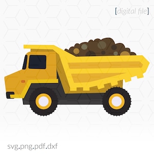Dump Truck SVG: Construction Clip Art (Digital Download)