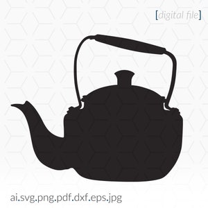 Kettle Stencil SVG for cutting and printing projects