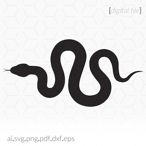 Estêncil de cobra SVG para projetos de corte e impressão