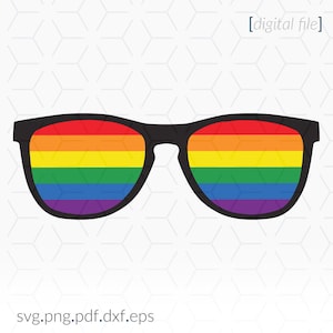 Gafas de sol arcoíris SVG, archivo SVG prediseñado de gafas de sol arcoíris, archivo SVG de gafas de sol arcoíris Cricut, archivo Cricut,