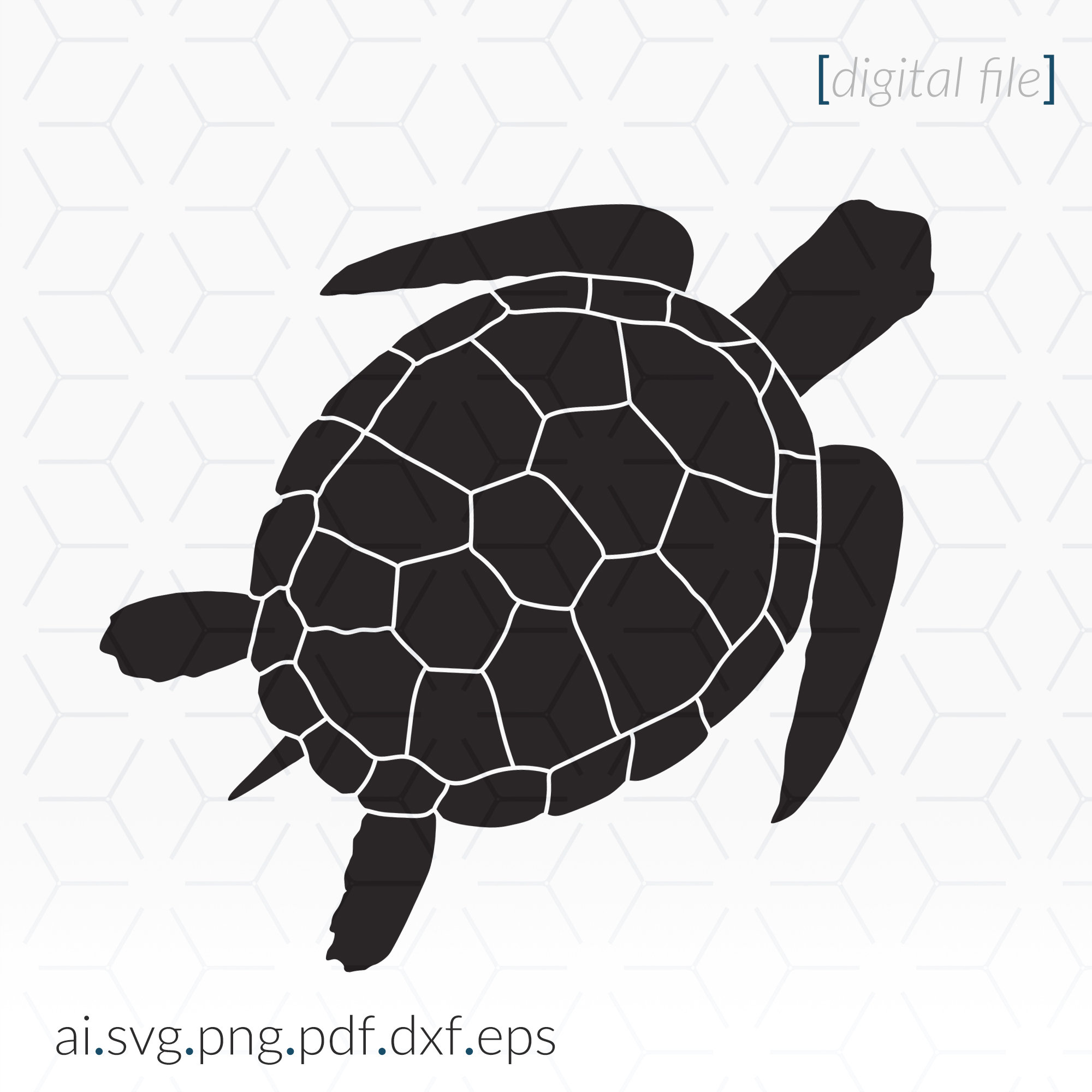 Sea Turtle Silhouette Clip Art