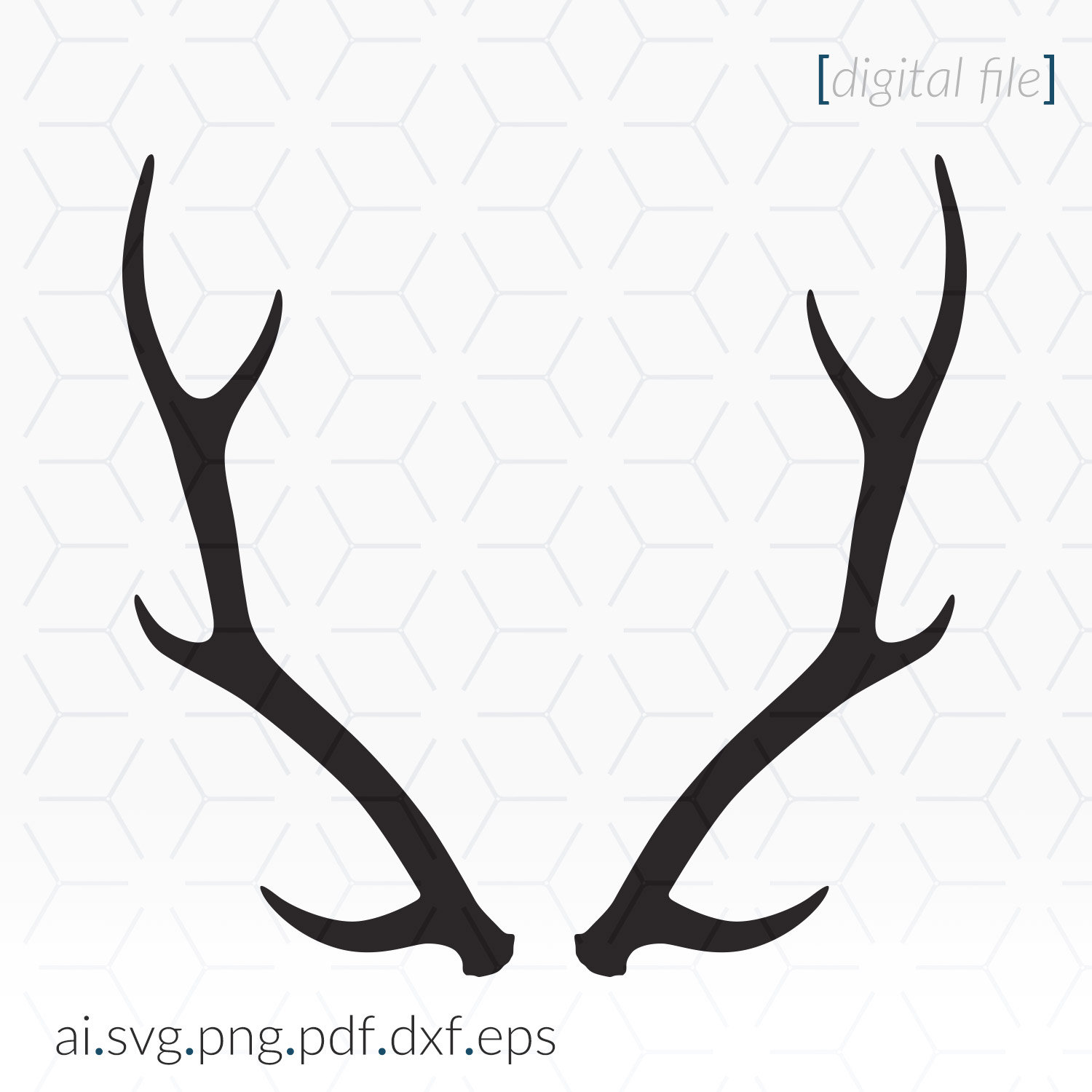 Deer Antler Stencil