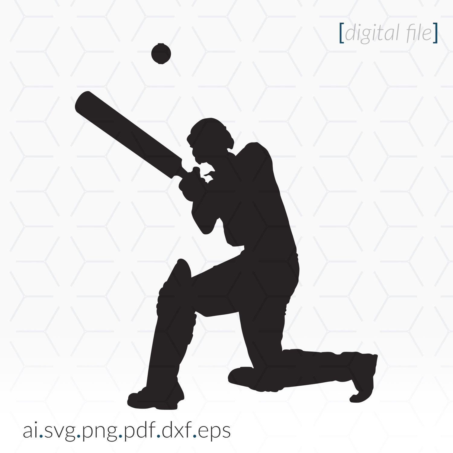 Cricket Silhouette SVG File for Cricut and Cutting Machines, Cricketer SVG,  Golfer Clip Art, Cricut SVG File, Cricket Player Silhouette - Etsy Denmark
