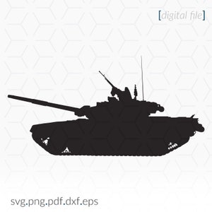 Army Tank Silhouette SVG file for Cricut and cutting machines, Army Tank SVG, Army Tank Clip Art, Cricut SVG File, Silhouette