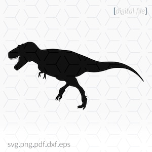 T-Rex Silhouette SVG: Dinosaurier Clip Art für Cricut (digitaler Download)