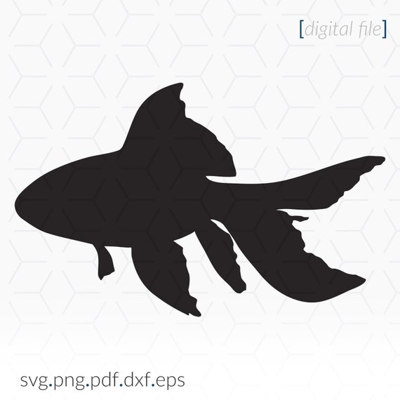 Download Goldfish Silhouette Svg File For Cricut And Cutting Machines Etsy