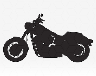 Motorbike Silhouette SVG File: Cricut, Cutting Machines (Digital Download)