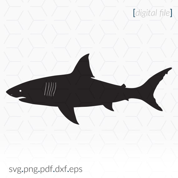 Download Shark Silhouette Svg File For Cricut And Cutting Machines Etsy