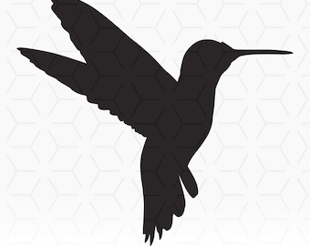 Hummingbird SVG: Cricut Cut File, Clip Art (Digital Download)
