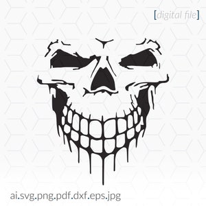 Teschio pirata in formato SVG per progetti di artigianato e macchine da taglio, Clipart SVG pirata, File SVG Cricut