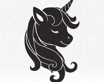 Unicorn Stencil SVG for cutting and printing projects