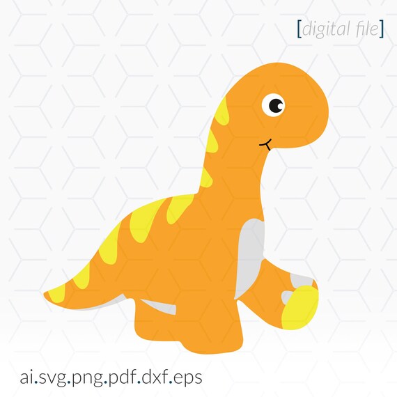 Download Dinosaur Svg Dinosaur Clip Art Brachiosaurus Svg Cricut Etsy