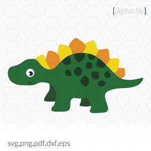 Dinosaur SVG, Dinosaur Clip Art, Stegosaurus SVG, Cricut SVG File, Cricut File,