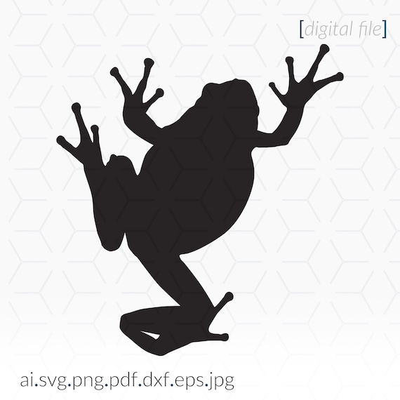 Frog Stencil SVG for Cutting and Printing Projects | Etsy