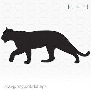Puma Stencil SVG do projektów cięcia i drukowania