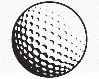 Archivo SVG de silueta de pelota de golf para máquinas de proyectos de corte e impresión