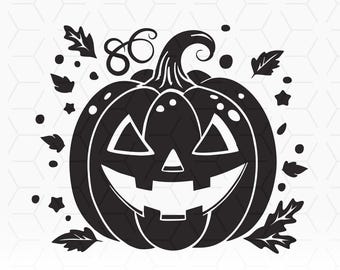 Jack O Lantern SVG: Halloween Pumpkin Clip Art (Digital Download)