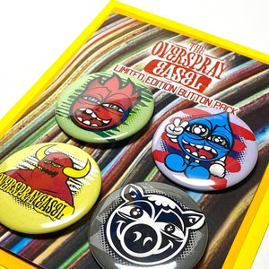 Skatepark Characters Button Pack